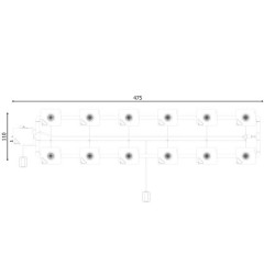 RDWC SYSTEM 2 ROWS LARGE 12+1 WITH TUBOFLEX DIFFUSER