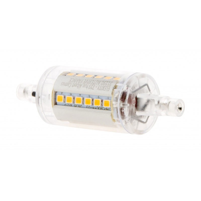 Ampoule LED Tube R7S 78mm 4.5W 2700K 420 lumens Elexity