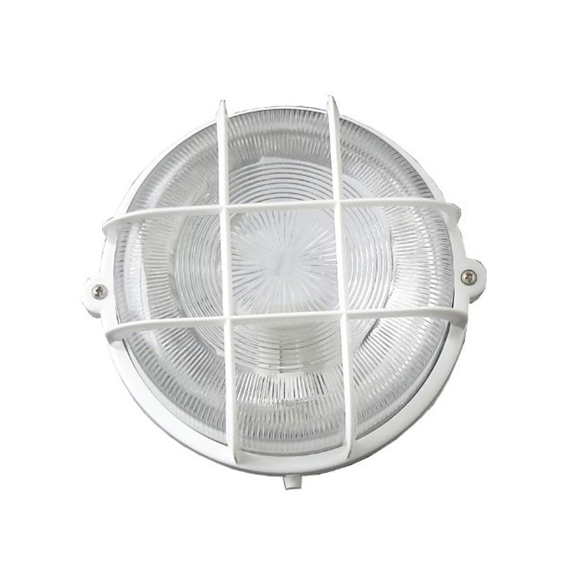 Elexity - Hublot rond 100w à vis IP44 classe 2 avec grille de protection Elexity - Hublot rond 100w à vis IP44 classe 2 avec grille de protection