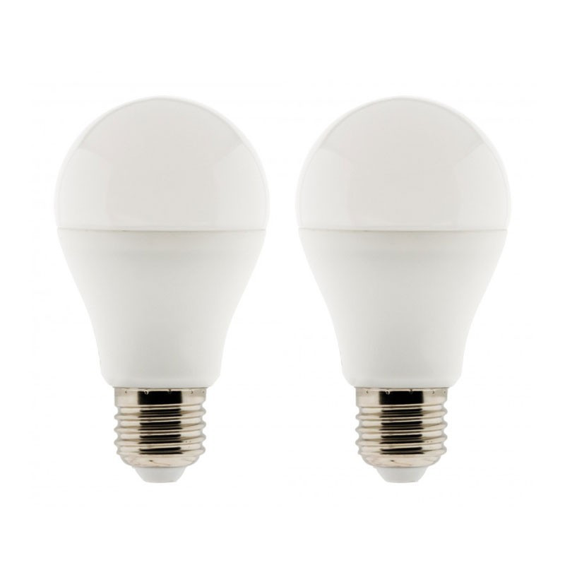 Lot de 2 ampoules LED standard 6W E27 2700K 470 Lumens Elexity