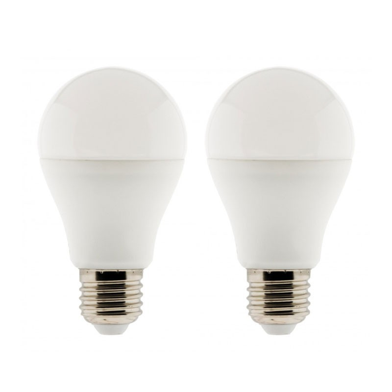 Lot de 2 ampoules LED standard 10W E27 2700K 810 Lumens Elexity