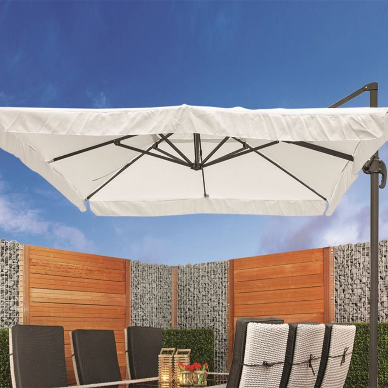 Tuindeco - Parasol Brest anthracite 360°