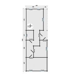 Tuindeco - Chalet bois massif 64,50 m² - 70mm - Qualité résidentielle - Slane