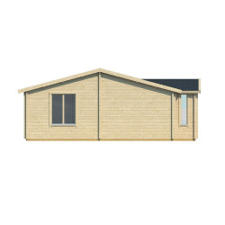 Tuindeco - Chalet bois massif  57,8 m² - 70mm - Qualité résidentielle - Mullingar