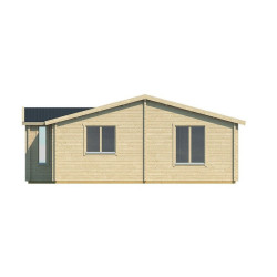 Tuindeco - Chalet bois massif  57,8 m² - 70mm - Qualité résidentielle - Mullingar