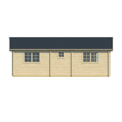 Tuindeco - Chalet bois massif 44,3 m² - 70mm - Qualité résidentielle - Ardee