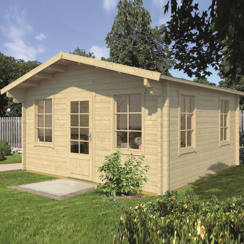 Tuindeco - Chalet bois massif  25m² - Madrier 70mm - Fermoy