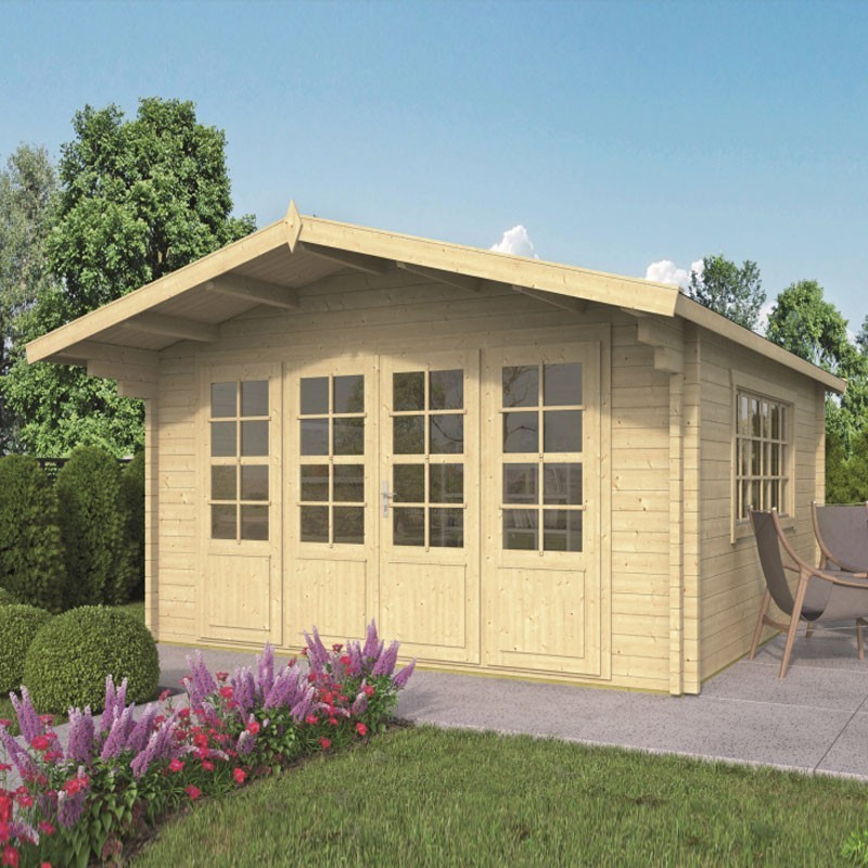 Tuindeco - Chalet bois massif 27m² - 58mm - Qualité résidentielle - Southampton