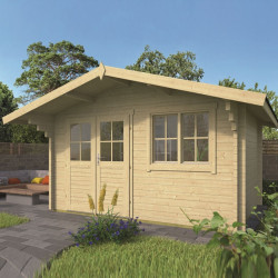 Tuindeco - Chalet bois massif 10,6m² - 58mm - Qualité résidentielle - Rorik