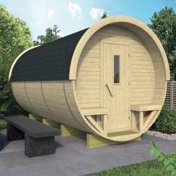 Tuindeco - Chalet bois massif  7 m² - 28 / 42 mm - Camping Barrel