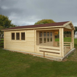 Tuindeco - Chalet bois massif 26,8 m² - 58 mm - Ipswich