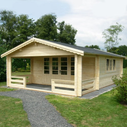 Tuindeco - Chalet bois massif 26,8 m² - 58 mm - Ipswich