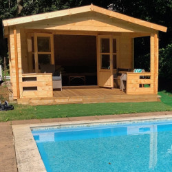 Tuindeco - Chalet bois massif 26,8 m² - 58 mm - Ipswich