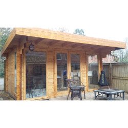 Tuindeco - Chalet bois massif 13,1 m² - 45 mm - Lory