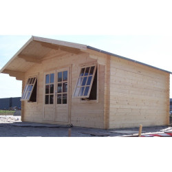 Tuindeco - Chalet bois massif - 14,4 m² - 28 mm - Skyler