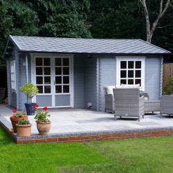 Tuindeco - Chalet bois massif 16,5 m² - 34 mm - Johan