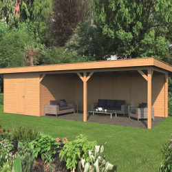 Tuindeco - Bâtiment modulaire pour jardin Oslo XL type 7 - Paroi naturel