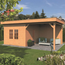 Tuindeco - Bâtiment modulaire pour jardin Oslo XL type 4 - Paroi naturel