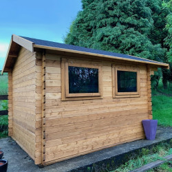 Tuindeco - Cabanon bois massif  7,8m² - 28mm - Bo