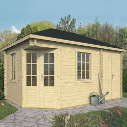 Tuindeco - Annexe en bois massif 11,4 m² - 44mm - Agnes