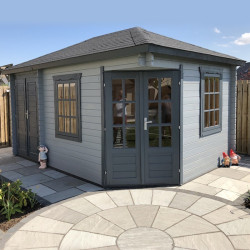 Tuindeco - Annexe en bois massif 11,4 m² - 44mm - Agnes