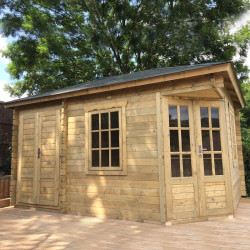 Tuindeco - Annexe en bois massif 11,4 m² - 44mm - Agnes