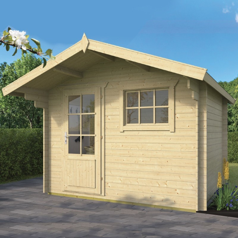 Tuindeco - Chalet bois massif 6,7 m² - 28 mm - Bjorn