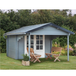 Tuindeco - Chalet bois massif 6,8 m² - 28 mm - Georg