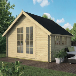 Tuindeco - Chalet bois massif 9,2 m² - 28 mm - Skov