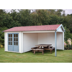 Tuindeco - Chalet bois massif 15,2 m² - 28 mm - Ove