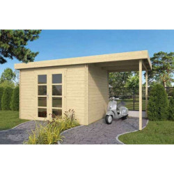 Tuindeco - Cabanon bois massif 13,52 m² - 28 mm - Extramoderne