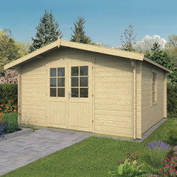 Tuindeco - Chalet bois massif 14,4 m² - 40 mm - Gunda