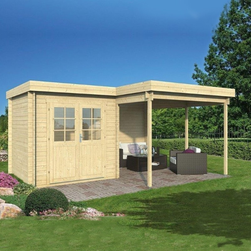 Tuindeco - Chalet bois massif 20 m² - 28 mm - Tyra