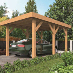 Tuindeco - Carport en Mélèze/douglas - Sloten