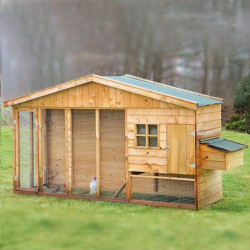 Tuindeco - Poulailler Bielefelder - 302 x 90 x 190 cm