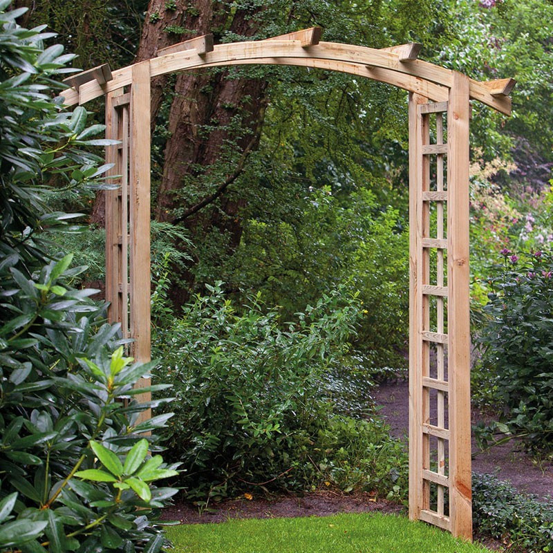 Tuindeco - Ensemble complet pour pergola arquée - l120 X P54 X H215 cm