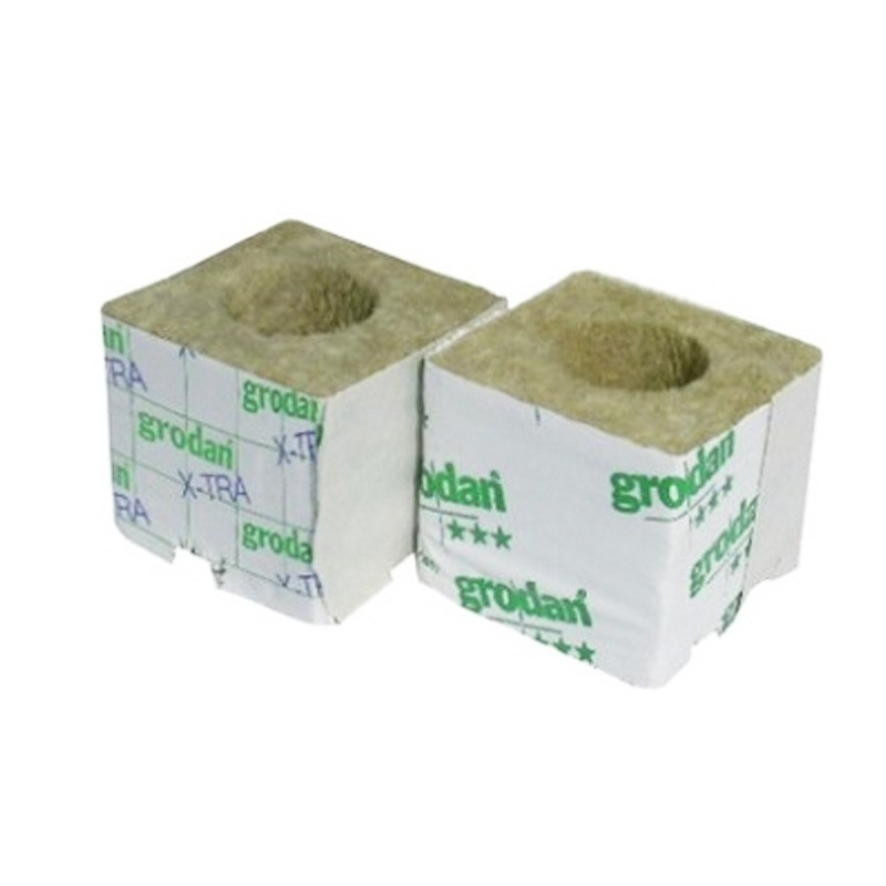 GRODAN CUBES LDR 75X75X65 !!! GROS !!!TROUS 40/35MM CARTON DE 384 PCS