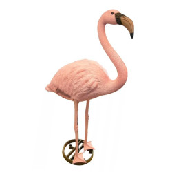 Ubbink - Flamant rose décoratif sur 2 pattes - 90 cm