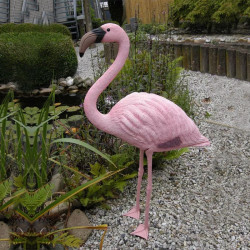 Ubbink - Flamant rose décoratif sur 2 pattes - 90 cm