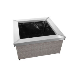 Ubbink - Bassin carré Amora pour terrasse avec fontaine