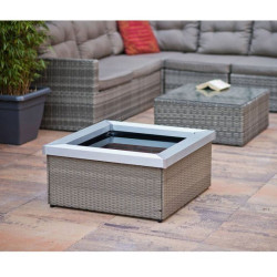 Ubbink - Bassin carré Amora pour terrasse avec fontaine