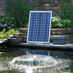 Ubbink - SolarMax 2500 Accu - Pompe fontaine avec panneau solaire 2.480L/h 20W