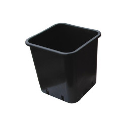 POT CARREE NOIR 7X7X6.5