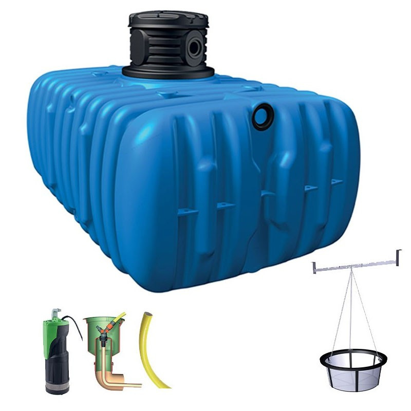 4Rain - Kit cuve jardin à enterrer Flat confort - 5000L (sur commande)