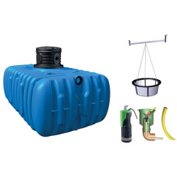 4Rain - Kit cuve jardin à enterrer Flat confort - 3000L (sur commande)