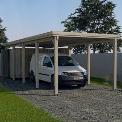 WEKA - Abri Garage Simple Véhicule 617 - 8,02 x 3,22 x 2,15 m