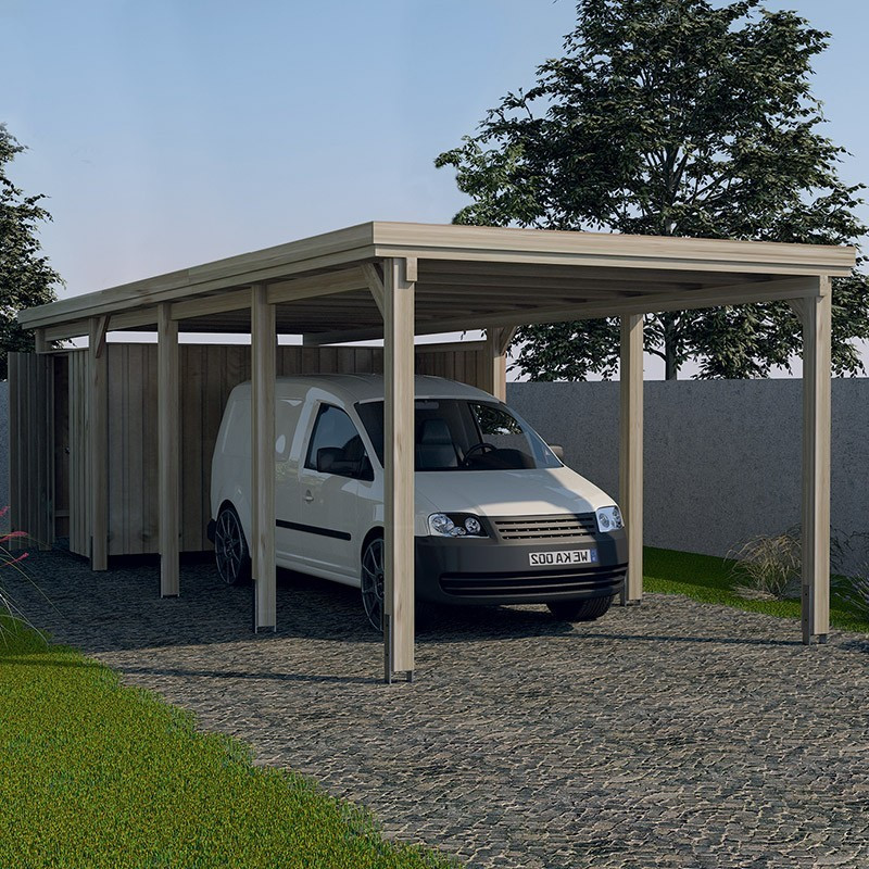 WEKA - Abri Garage Simple Véhicule 617 - 8,02 x 3,22 x 2,15 m