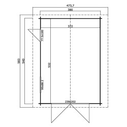 Lasita - Garage Yarik - Portes Battantes - 4.74 x 5.83 x 2.74 m