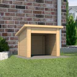 WEKA - Garage pour robot tondeuse - Aspect Brut - 75 x 67 cm