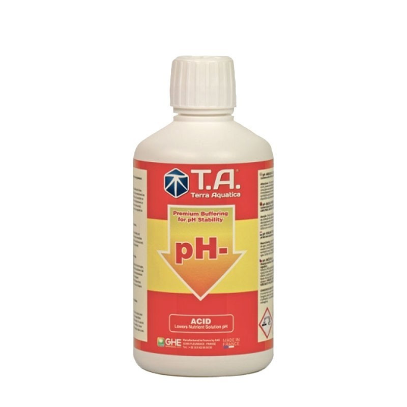 Terra Aquatica GHE - PH Down 500ml acide régulateur de ph , alcalinité , général hydroponics
